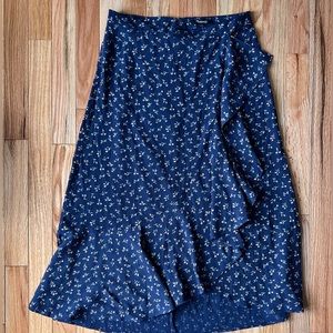 MADEWELL Semi Wrap Midi Skirt